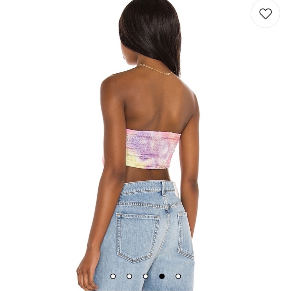 Superdown Strapless Bandanna Tie Dye Tube Top - Picture 3 of 9